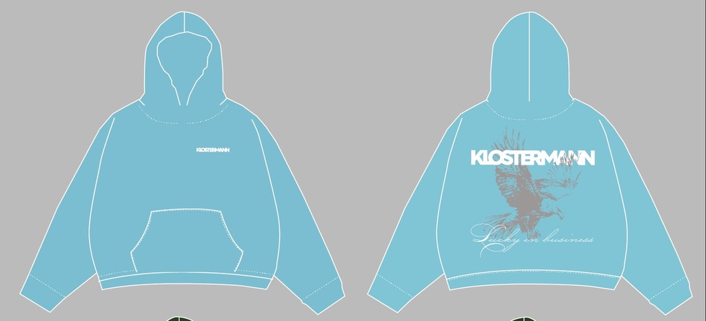 [P001050] Hoodie Azul cielo Sepshe (S)